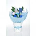 ביגודים לבן - זר מתוק ליולדת וסט בגדים לרך הנולד