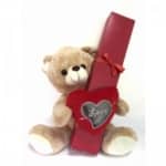 דובי אהבה - 5 ורדי שוקולד בקופסה