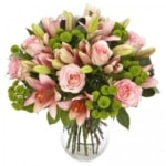 זר פרחים ורוד