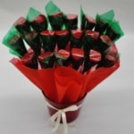 זר שוקולד אדום משגע