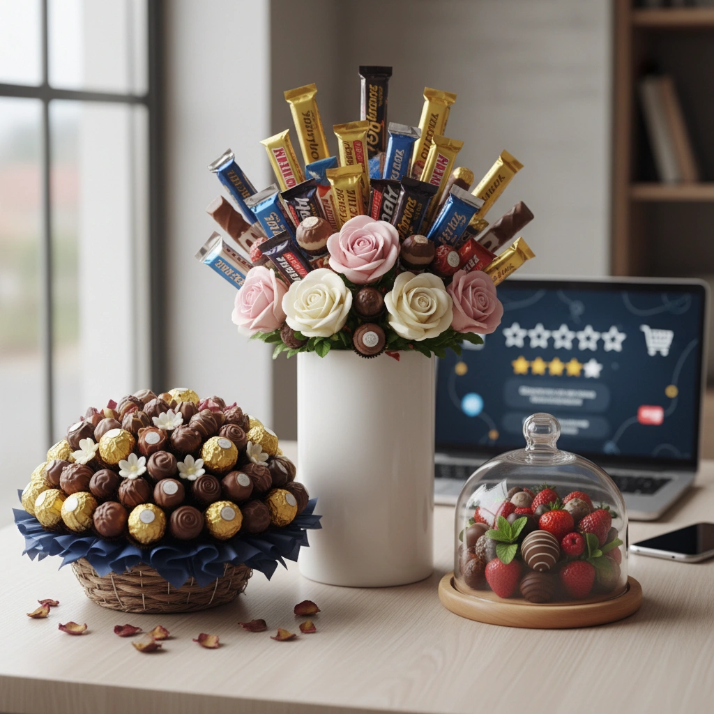 ביקורות על חנויות זרי שוקולדים אונליין: מי הכי מומלצת?