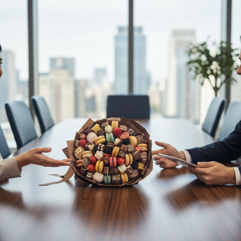 האם זר מתוק הוא מתנה מתאימה לפגישה עסקית ראשונה?