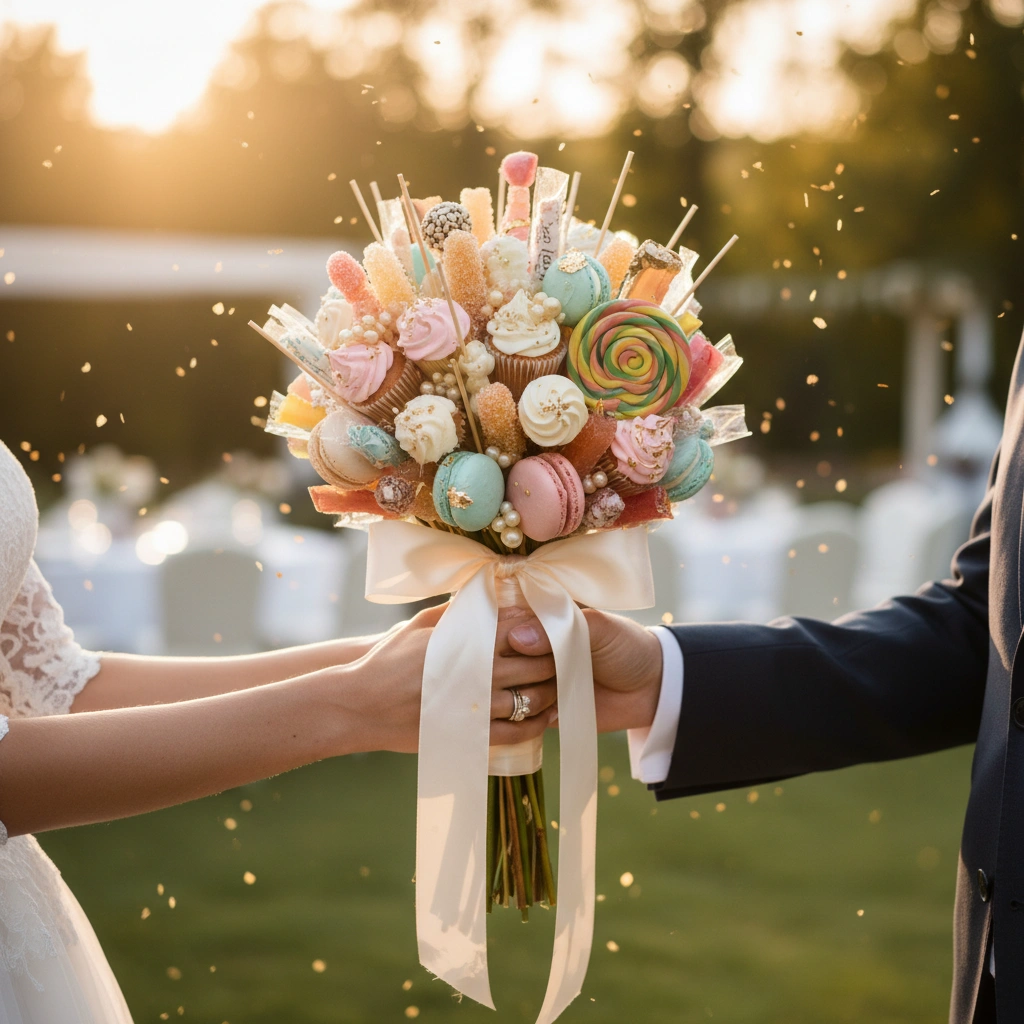 זר מתוק כמתנת אירוסין או חתונה: רעיון מקורי ומשמח