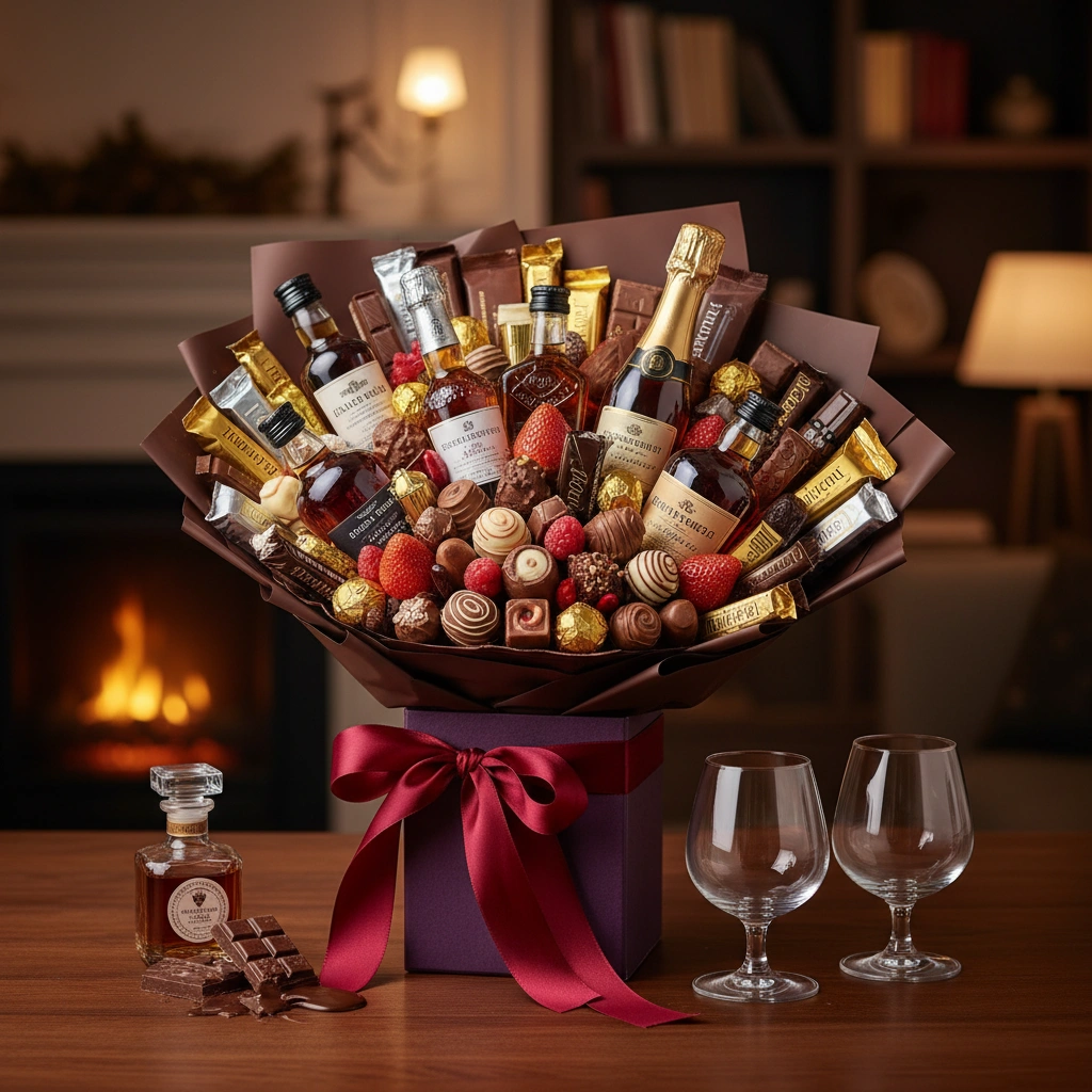 זר מתוק עם אלכוהול: שילובים מנצחים של שוקולד ומשקאות