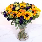 זר פרחים (חמניות) - קרנבל חמניות