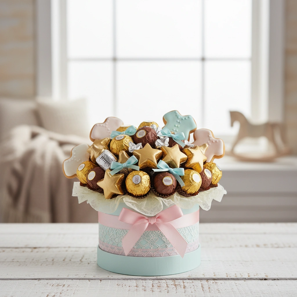 זרי שוקולד לברית/ה: מתנה מתוקה לחגיגת הרך הנולד