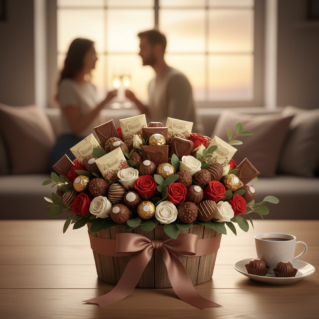 זרי שוקולדים ליום נישואין: המתנה הרומנטית והמתוקה ביותר