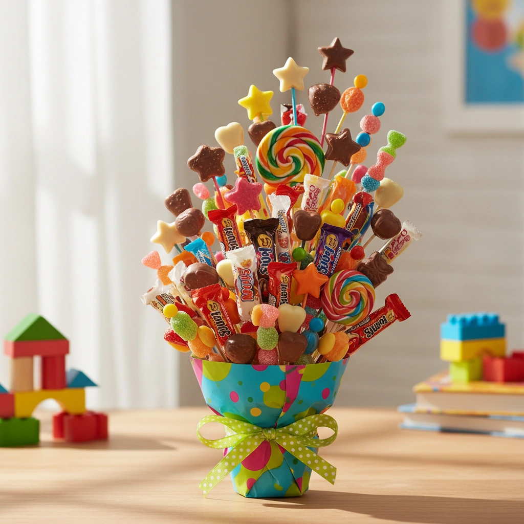 זרי שוקולדים לילדים: רעיונות צבעוניים ומשמחים