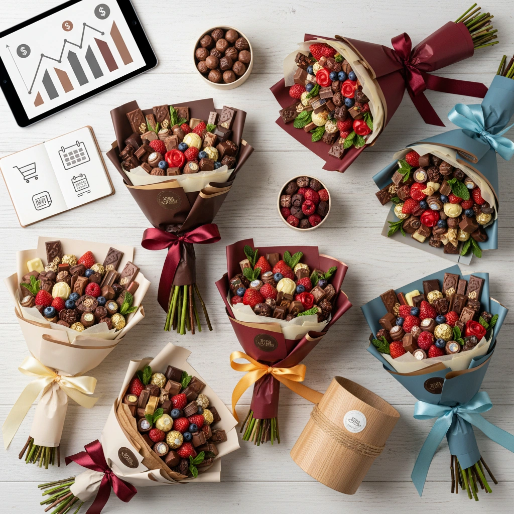 זרי שוקולדים מומלצים: השוואת מחירים וספקים לשנת 2025