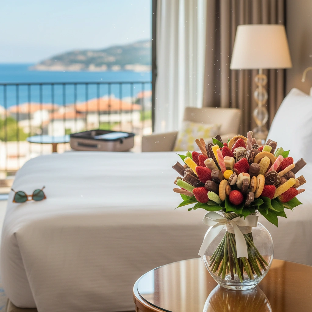 משלוח זר מתוק לבית מלון: איך להפתיע מישהו בחופשה?