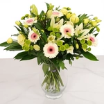 זר פרחים רגיעה בורוד