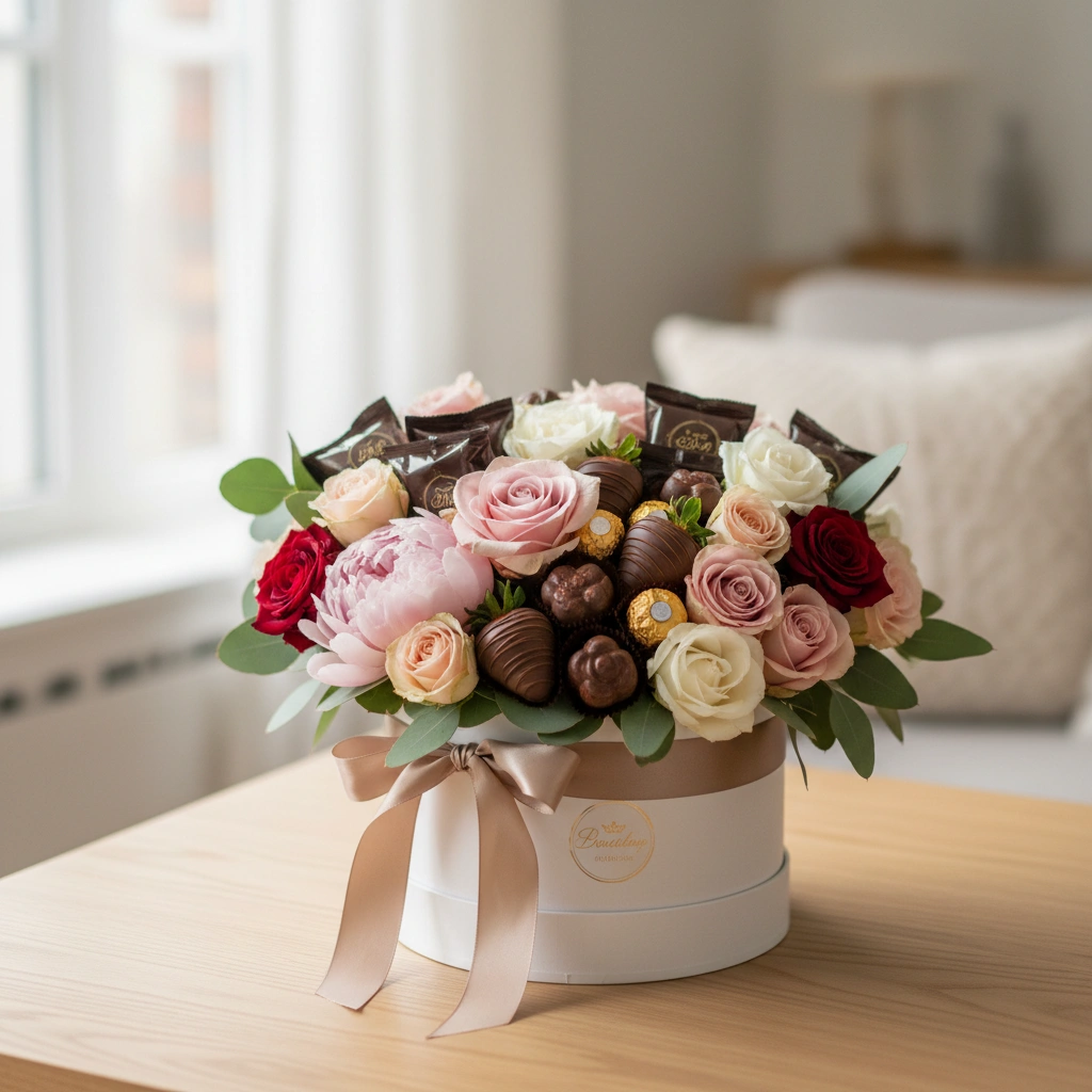 שילוב של פרחים ושוקולדים: המתנה האולטימטיבית?