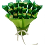 זר שוקולד צהוב משגע 20 ורדי שוקולד טעימים בכלי קרמיקה